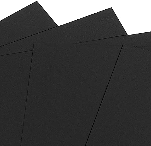 Image of A4 Black Sheets Pack of 20 Sheets 100 GSM (A4 Black Sheet 20)