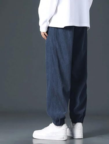 Image of KOTTY Men's Solid|Button|Wide|Loose fit|Corduroy Trousers & Pant for Men