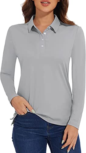 Polo de golf à manches longues gris clair taille M MAGCOMSEN - 2