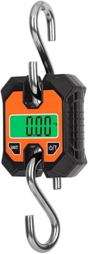 Portable Digital Fish Scale, LCD Electronic Hanging Scale for Weighing, Hook Scale, Compact Crane Scale for Fishing, Industrial Use, Accurate Weight Measurement