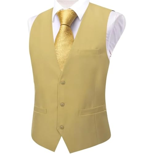 Men's Slim Fit V-Neck Pocket Formal Waistcoat – Wedding, Business, Tuxedo & Casual Groom Office Wear4
