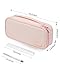 YOKUMA Cute Pencil Case for Girls, Large Pencil Pouch, Zipper Pencil Box, Aesthetic Pen Bag School Supplies for Student Teen College Adults, Pink