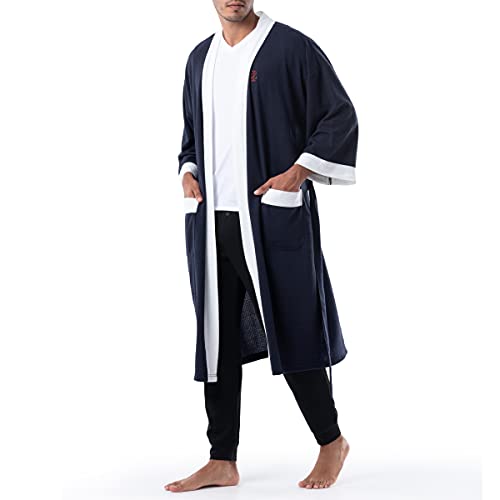 Image of IZOD Men's Waffle Knit Kimono Robe
