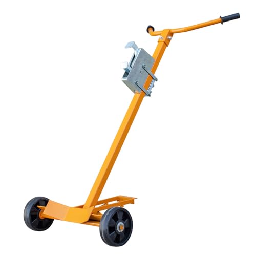 Carretilla para barriles con ruedas de nylon y estructura de acero miniatura 1