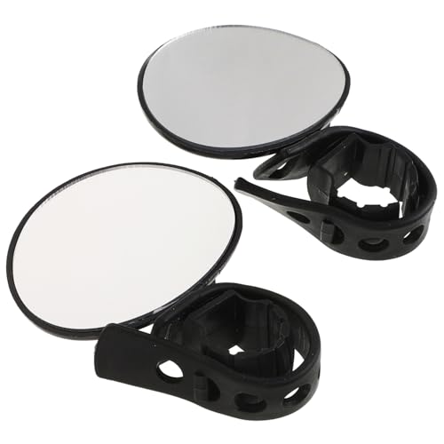 Lowrider Two Rectangle Twisted Mirrors Gold Red Reflectors. Set of Bike Mirrors. Pair of Bicycle Mirrors. 2 Bike Mirrors.