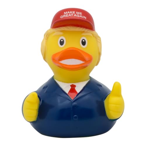 3 Inch USA President Rubber Duck Bath Toy Patriotic Collectable Car Decoration Crusing Vacation Gift