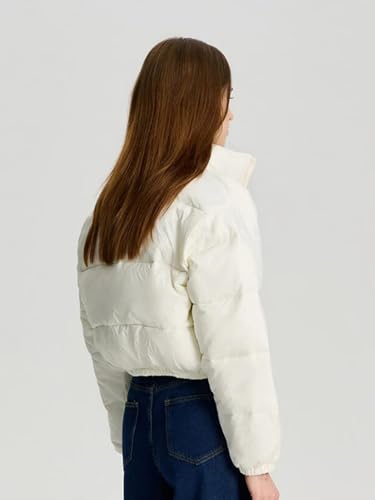 Image of KOTTY Women Nylon Full Sleeve Solid Standard Length Puffer Jacket