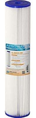 APEC Water Systems 20" Whole House Sediment Replacement Filter Reusable and Pleated (FI-SED20-BB)