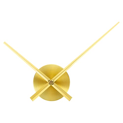 PATIKIL 3D Manecillas de Reloj, 1 Juego Bricolaje Grande Pared Movimiento 6mm Eje Longitud para 20mm Esfera Grosor Dorado