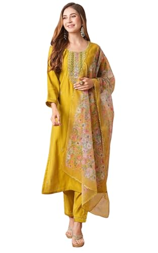 Ensemble kurta en coton respirant anti-chaleur pour rester élégante en été