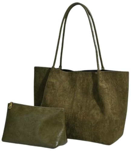 Bolso Tote de Gamuza Vegana 2 Piezas para Mujer miniatura 1