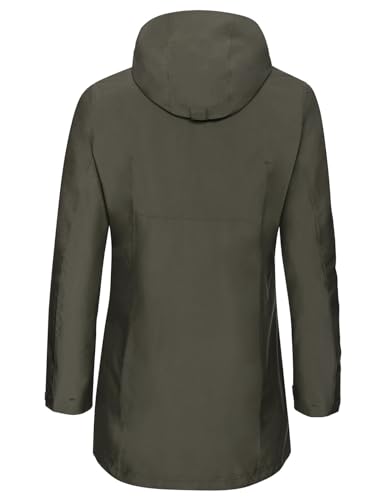 VAUDE Idris III 3-in-1 Parka Damen – Damen-Winterjacke wasserdicht, winddicht & atmungsaktiv mit Eco-Finish, Damen-Doppeljacke mit wärmender Hybrid-Innenjacke – in Khaki, Größe: 46