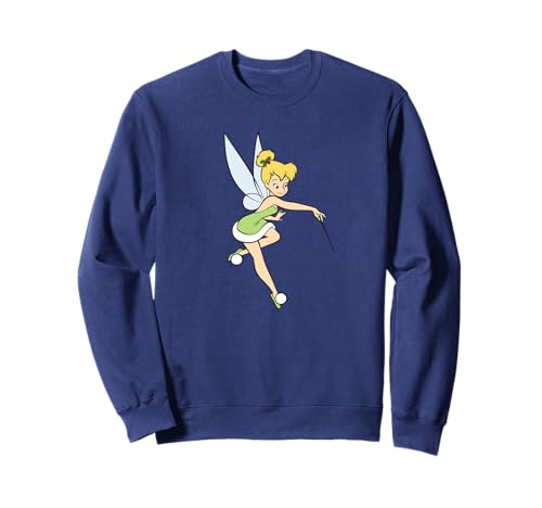Sweat Peter Pan Tinker Bell Christmas imprimé houx pull Disney vintage