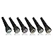 Sonew 6Pcs Ebony Bridge Pins Set with Abalone Shell, Acoustic Folk Guitar Accessories, Made of ebony material, greatly improve performance and ensure the sound quality,