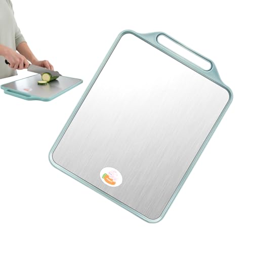 Tablas de cortar para la cocina | Alfombrilla de corte de dos caras con asa - Alfombrilla de corte para la preparación de comidas - Para carne, pan, hogar, cocina, restaurante, comercial, camping