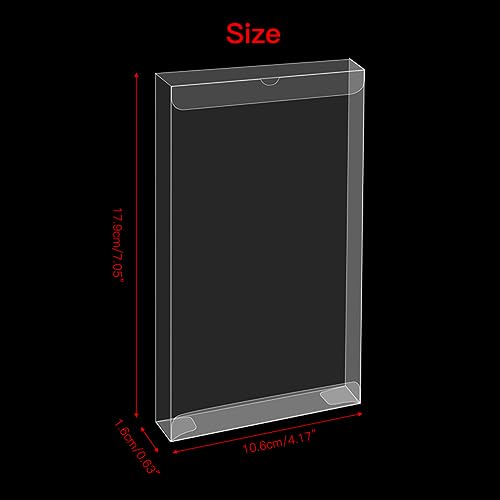 Image of 10 Pcs Clear Transparent Game Card Storage Protection Display Box Protector Compatible with PSP /Playstation Portable CIB Cartridge