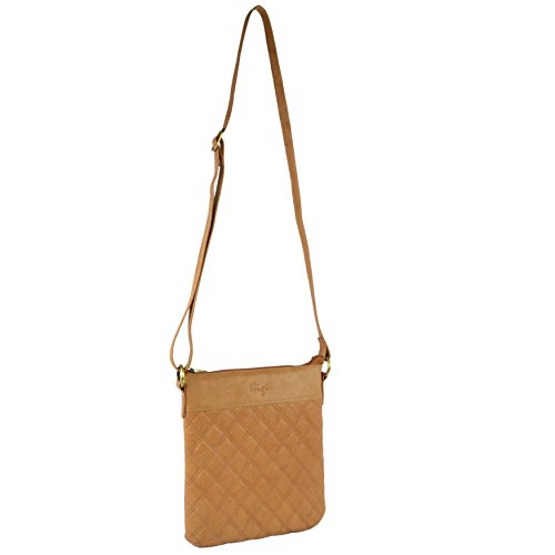 Sac à bandoulière en cuir matelassé Gigi pour femme, format élégant collection Othello