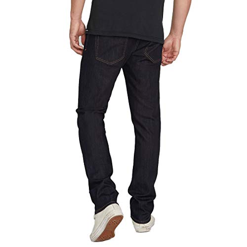 Volcom mens Vorta Slim Fit Stretch Denim Jeans, Rinse, 33W x 32L US4