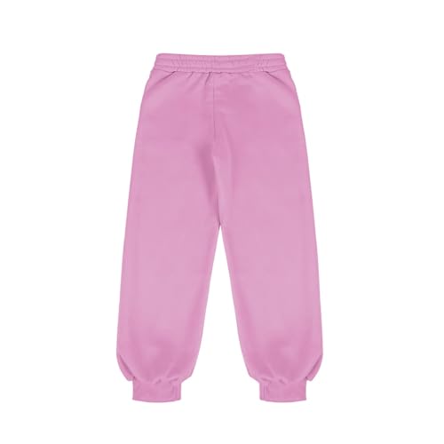 Girls Sweatpants Elastic Waist Wide Leg Sweat Pants Fleece Comfy Athletic Joggers Active Wear4