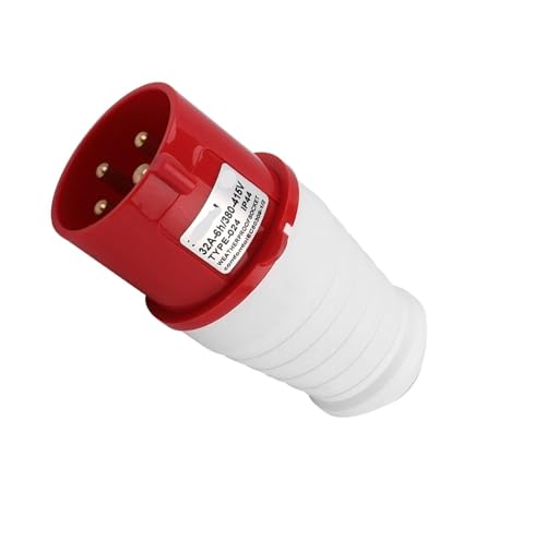 Conector industrial ZQ-024 de 4 pines y 32A trifásico IP44 para intemperie 2