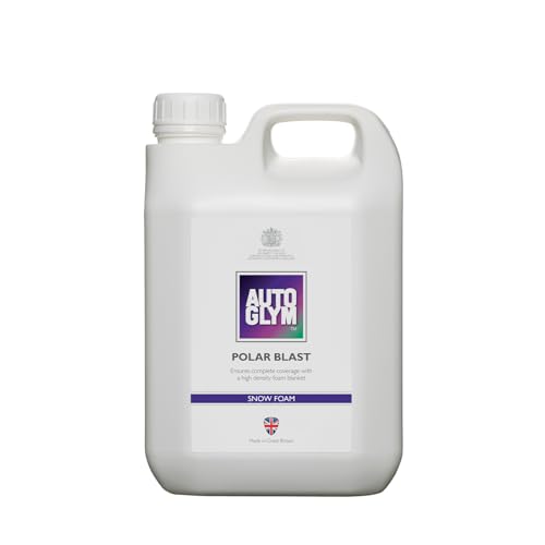 Autoglym Polar Blast, 2.5L Concentrate Extra Thick Snow Foam (15L When diluted) Softens Dirt in Advance of wash, pH Neutral Car Shampoo Suitable for All Paint Types, White