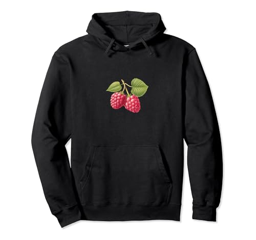 Dessin de framboises, fruits d'été, jardinage framboise rouge Sweat à Capuche