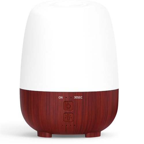 SEEDSEEL 150ML Cordless Essential Oil Diffuser, Rechargeable Battery-Operated Quiet Aromatherapy Diffuser with 7-Hour Runtime,2 Timer Settings & 7-Color LED Light for Bathroom,Bedroom,Living,Room