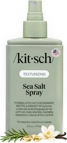 Kitsch Sea Salt Spray for Men and Women - With Rosemary &amp; Biotin - 177 mL