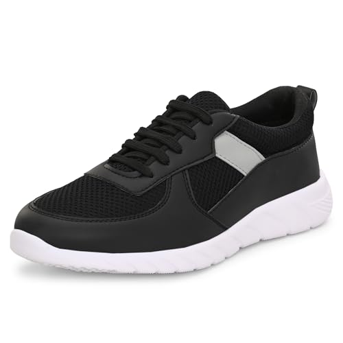 Image of Centrino Lightweight Sneakers for Men | Shoes for Man Stylish | Casual Breathable Lace-Up Canvas Walking Shoes | Cushioned Insole for All-Day Comfort | Anti-Skid Sole | Comfortable Mens Shoes Daily (6822)