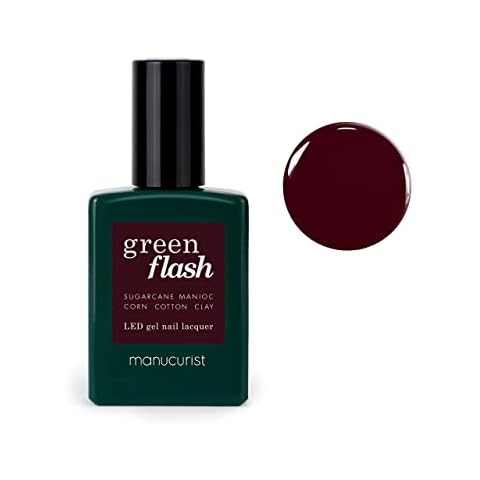 Manucurist Green Flash Esmalte semipermanente rojo oscuro Cover