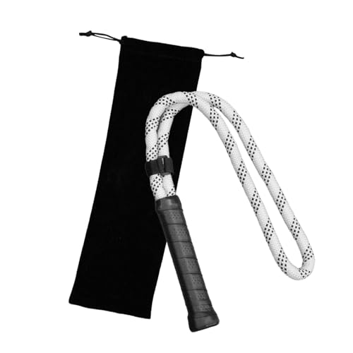 QSTDGVPW Tennis Swing Rope Warm up Exercise Tennis Serve Training Aid with Storage Bag for Balcony, White
