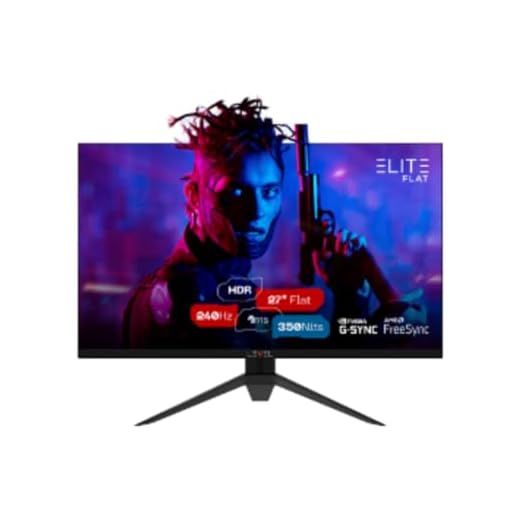 Monitor Gamer Level Elite Flat 27" ELED, 240Hz, 1ms, MPRT, Freesync e G-sync - SG2701B01-9 V2.5 Preto