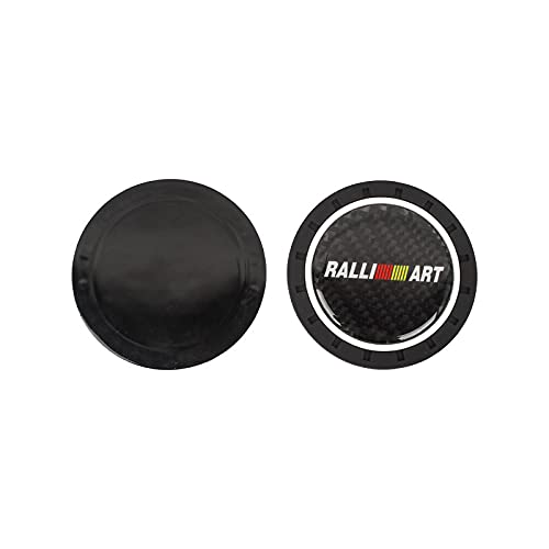 2PCS Universal RALLIART Alfombrilla Antideslizante de Silicona para Portavasos de Coche miniatura 5
