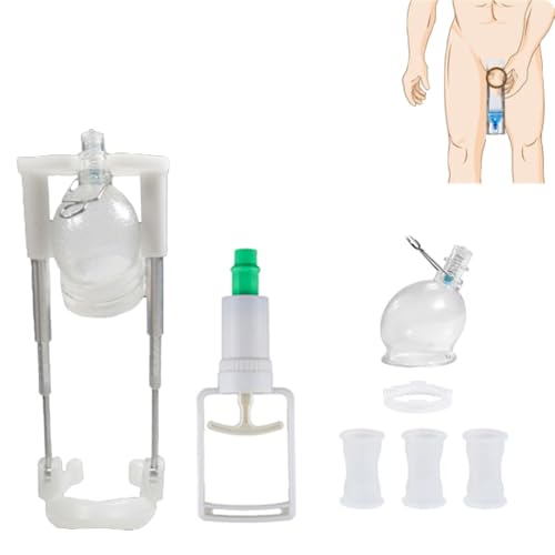 Guspiun Penispumpe Strecker für Männer Vakuumpumpe Penis Trainer Set für Penisverlängerung Und Potenzsteigerung SM PenisErektionzhilfe Männer Erotik Sexspielzeug