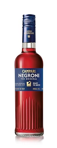 Campari Negroni 50 cl, 26% ABV - Ready to Drink Italian Cocktail