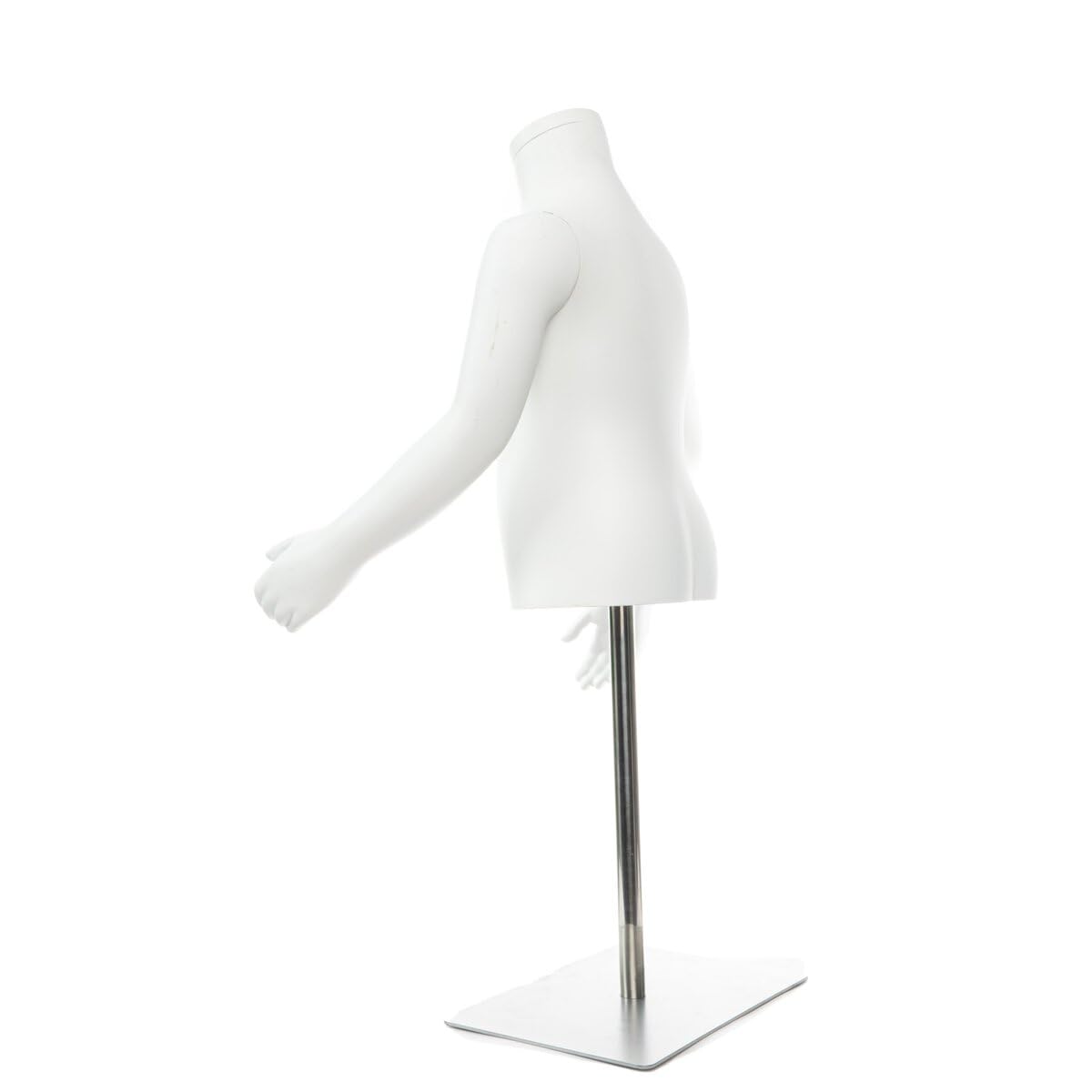2X Kindertorso Büste KG 116 Unisex Schaufensterpuppe Kind Mannequin + Standfuß | Kindermannequin Kinderschaufensterpuppe Kinderschneiderbüste Kinderbüste