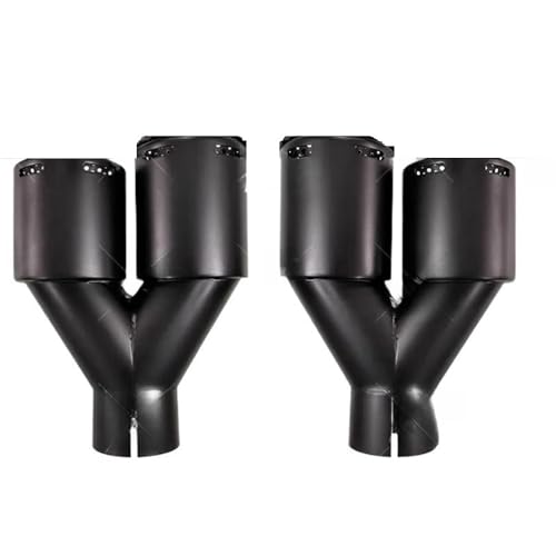 Embout d'échappement universel double sortie en acier inoxydable pour voiture