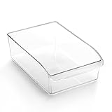BINO | Plastic Storage Bins, Medium | THE CURVE COLLECTION | Multi-Use Organizer Bins | Storage Containers Kitchen, Pantry and Home Organization | Fridge Organizers | Pantry Organization and Storage