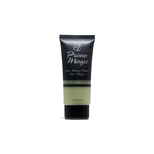 W7 Prime Magic Anti Redness Primer Anti-RossorI - Primer Verde per il Viso - Trucco Adatto ai Vegani