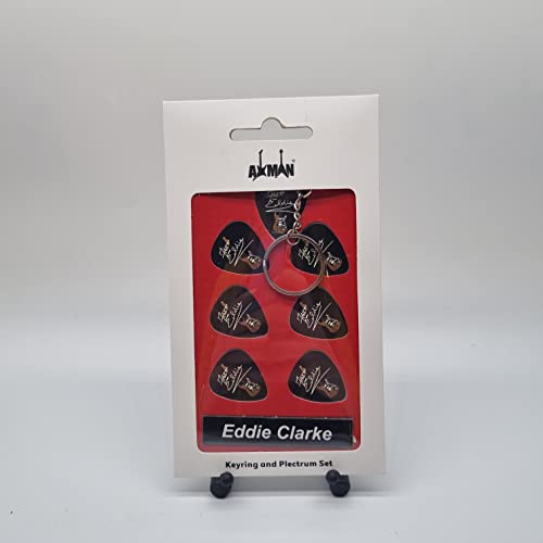 Eddie Clark Médiator de guitare | 6 médiators d’artiste | 1 porte-clés - Les Beatles, Paul McCartney, John Lennon, RIngo Starr, George Harrison Eddie Clark Médiator de guitare | 6 médiators d'artiste | 1 porte-clés