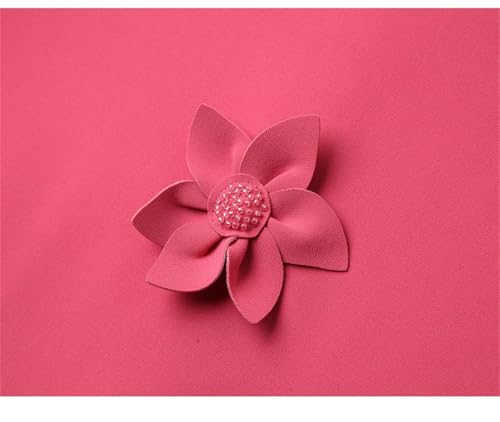 Women's Floral Dress Slim Office A-Line Knee-Length Dresses3