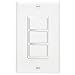 NuTone Three-Function Wall Control for Ventilation Fans, Independent Switches for Heaters and Fans, 15 Amp., 120V, White