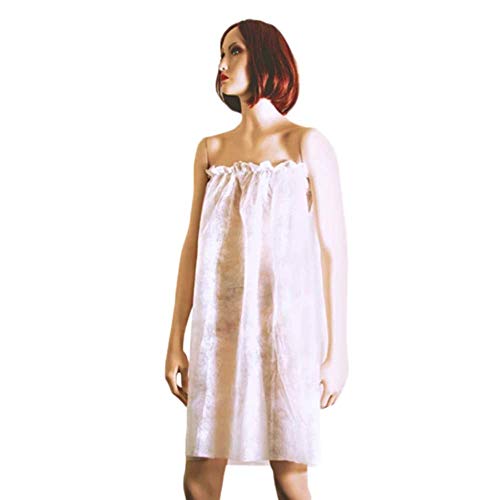 10pc DISPOSABLE SPA WRAP - Non-woven Elastic Client Shower Wraps For Women For Skin Care, Beauty, Facial, Bath | One-size By Gold Cosmetics & Supplies