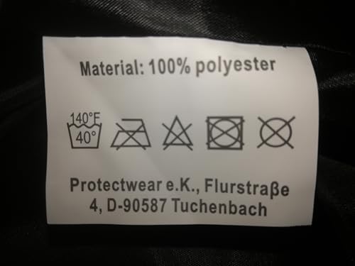 protectWEAR Motorradregenkombi, Regenanzug, 2-teilig, glanz-schwarz RK-RS11-L