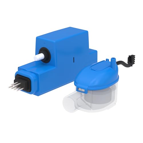 SFA – Kondensatpumpe Sanicondens Clim Mini S – Ableitung von Kondenswasser aus Klimaanlagen – Miniformat – Geräuscharm 21 dB(A) – Transparente Sensoreinheit – Einfache Montage – Pumpe 12 x 2,9 x 5,4cm