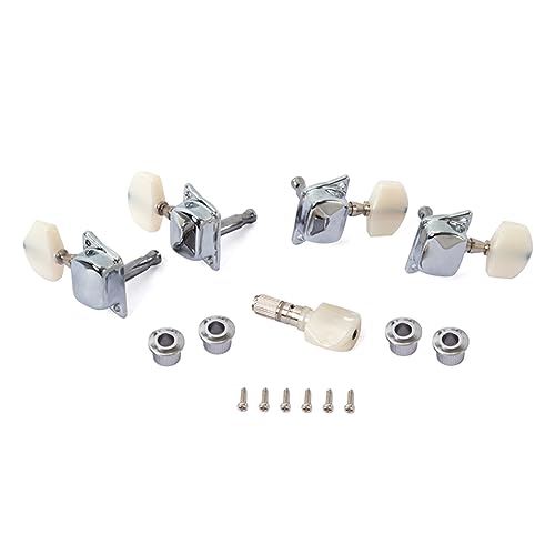 BESPORTBLE 5Pcs Banjo Tuner Peg Semi Closed Machine Head Tuning Keys with Bushings Durable Construction for Improved Sound Quality Compatible with Banjo Guitars