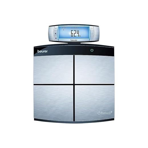 Beurer BF 105 Body Complete Diagnosewaage mit abnehmbarem XXL-Display, Ganzkörperanalyse mit separater Ober- und Unterkörpermessung, inklusive kostenloser App mit TÜV-zertifizierter Datensicherheit