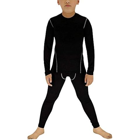 Minghe Boy's Ski Thermal Underwear Set Cover