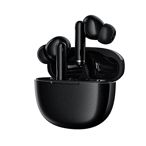 QCY HT03 Active Noise Cancelling Wireless Earbuds, ANC in Ear Headphones IPX6 Waterproof Bluetooth 5.1 Wireless Headphones Built-in Mic Earphones-Compatible with Apple & Android
