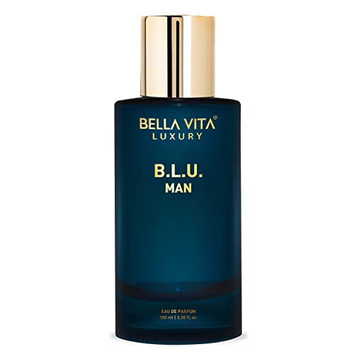 Bella Vita Luxury B.L.U Man Eau De Parfum Perfume for Men with Lemon, Apple, Musk|Fresh, Refreshing, Energising Long Lasting EDP Fragrance Scent 100Ml